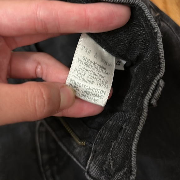 Rag and Bone High Rise Ankle Skinny Jean - Picture 5 of 7